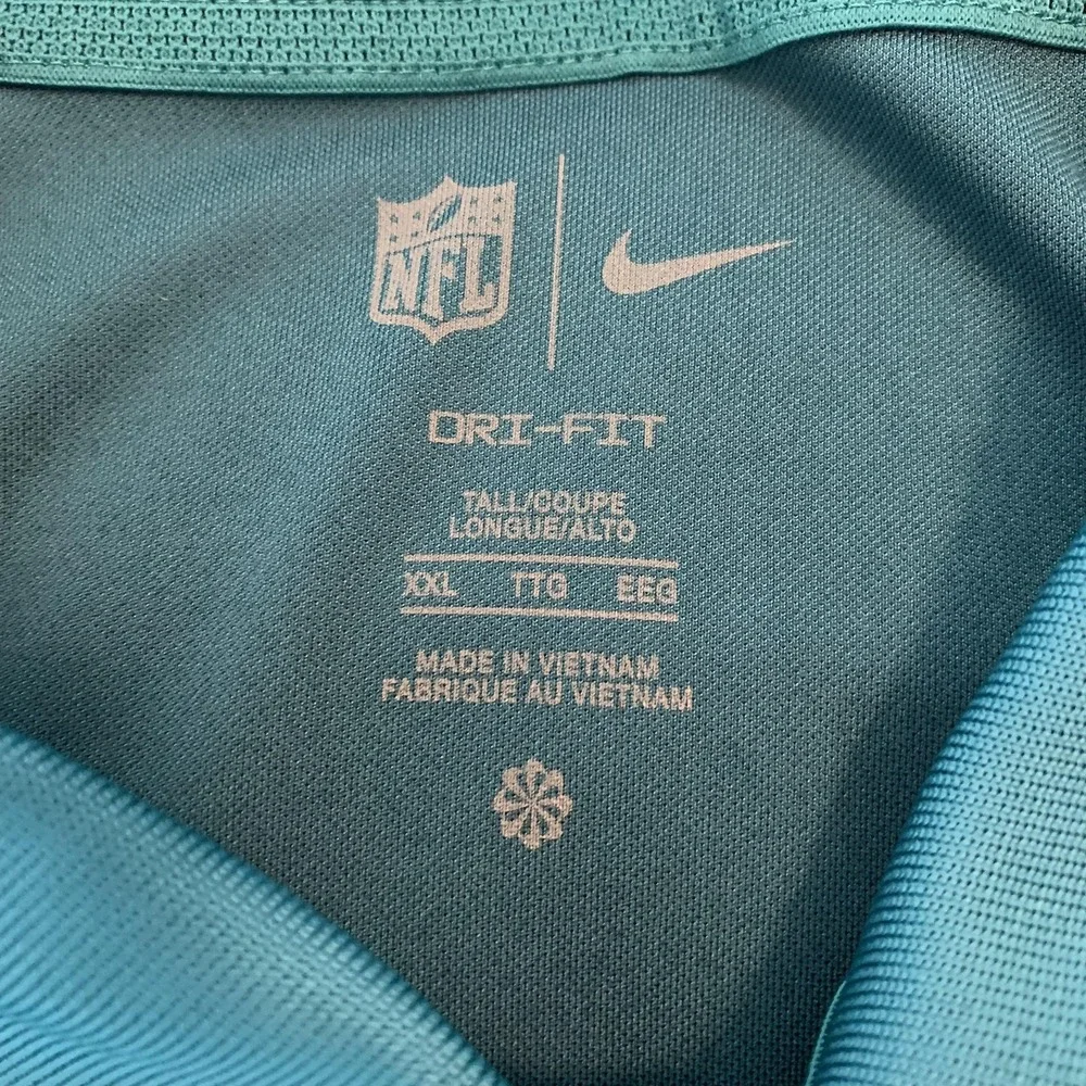 Jacksonville Jaguars Shirt Mens 2XL Blue NFL‎ Football Nike Dri Fit Polo